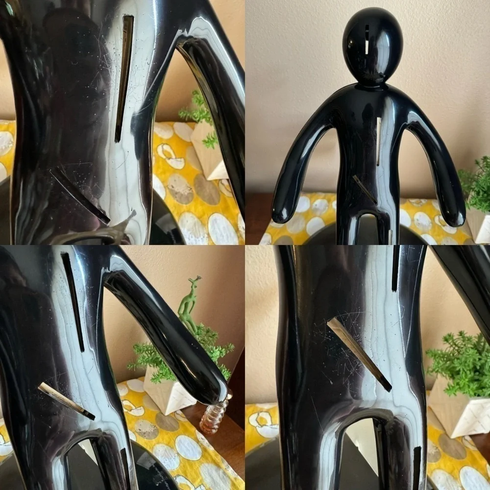 Raffaele Lannello The Ex’ black plastic knife block with sleeves